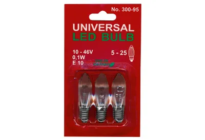 Produktbild von Best Season Universal Ersatzleuchtmittel LED, E 10, klar E 10-Fassung, 3 St./ Karte, outdoor, 300-95