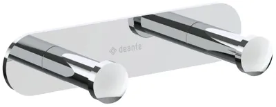 Image de Deante | Porte-serviettes - Double crochet - Chrome - Design minimaliste - Grande fonctionnalité