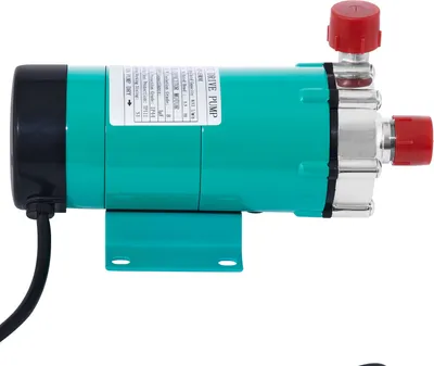 Produktbild von SucceBuy Magnetyczna pompa do piwa z MP-15RP klasy spożywczej, pompa fontannowa z głowicą ze stali nierdzewnej, napęd magnetyczny, pompa do warzenia piwa z wysokotemperaturową magnetyczną pompą do warzenia piwa