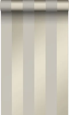 Produktbild von Origin Wallcoverings Tapete Streifen Taupe 53 cm x 10.05 m