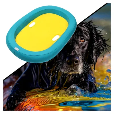 Produktbild von Hundeinsel - Sicherheit, Komfort und Schwimmvergnügen für Hunde im Schwimmbad, Haustier-Schwimminsel für Hunde - Wasser-Spielmatte für Outdoor-Spaß mit komfortablem Design