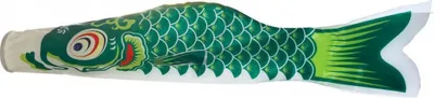Zdjęcie produktu dla Elegancka azjatycka dekoracja japońska Koi Wind Green Koinobori 60 cm