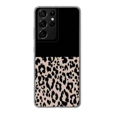 Produktbild von MuchoWow® Handyhülle Schutzhülle Hülle für Samsung Galaxy S21 Ultra Panther Druck - Tiere - Schwarz Silikon Softcase Handy Hülle - Mobiltelefon