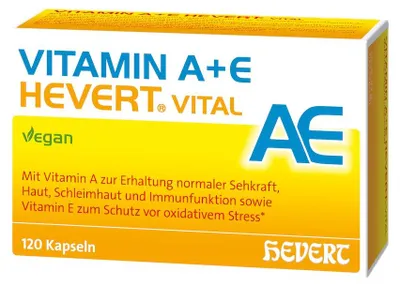 Immagine prodotto di Vitamina A+E Hevert Vital, 120 capsule
