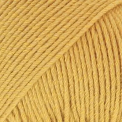Produktbild von Drops Baumwolle Merino Uni Colour 15 Mustard Strickgarn