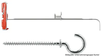 Produktbild von fischer Nylon-Kippdübel DuoTec 10 RH mit Rundhaken, 2 Stück