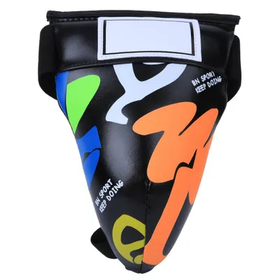 Immagine prodotto di Calzamaglia da bambino Graffiti, protezione inguinale, per allenamento boxe, Sanda, Taekwondo, nero