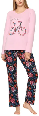 Image de Pyjama pour femme Merry Style MS10-169 (rose pâle/motifs floraux 2, XXL)
