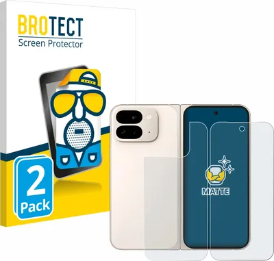 A product package for screen protectors, featuring a cartoon character and a depiction of the phone it is designed for.