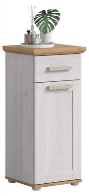 Standschrank Verona 39x85x34 cm, Sibiu-Lärche/Artisan-Eiche, 1 Tür, 1 Schublade