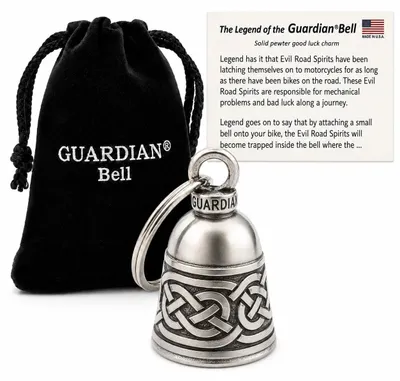 Produktbild von Guardian Bell Irische keltische Webung Motorrad Biker Luck Gremlin Reitglocke od