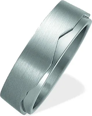 Produktbild von 011591G54, 011591G62 Bandring mattiert / poliert mit Kontur 6 mm XEN