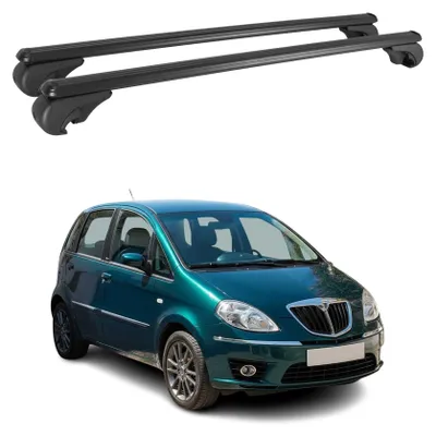 Produktbild von Dachträger für Lancia Musa 2004-2012 Gepäckträger Grundträger Alu Schwarz 2x, KI-generiertes Bild