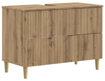 Produktbild von vidaXL Waschbeckenschrank ARNHEM Artisan-Eiche 82 x 41 x 59 cm