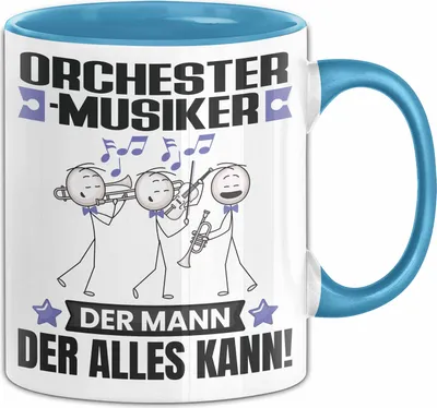 Produktbild von Orchestermusiker Tasse Geschenk für Orchestermusiker Der Mann Der Alles Kann Geschenkidee zum Geburtstag (Blau)