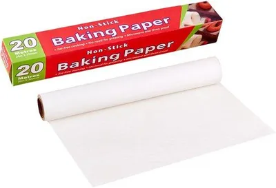 Immagine prodotto di Carta da forno 300 mm x 20 m, resistente al calore, per cottura al forno, un rotolo