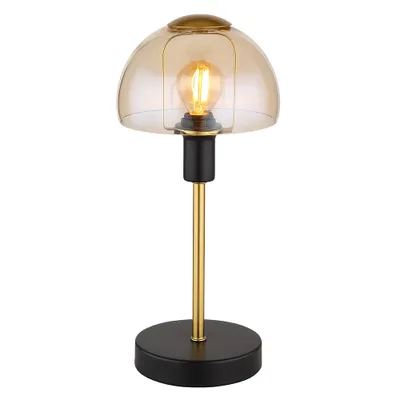 Produktbild von Tischleuchte, Glas, goldfarben, schwarz, Touch, H 32 cm