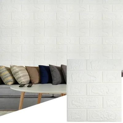 Image de Ensemble de 10 panneaux muraux 3D en briques pour la décoration intérieure