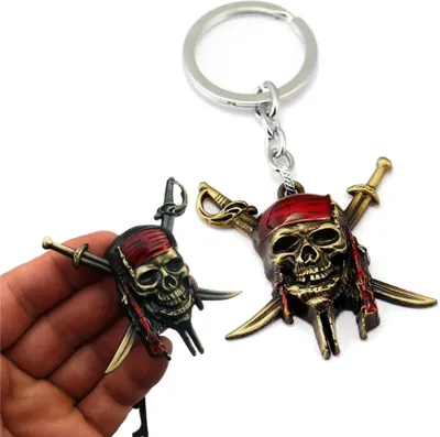Image de Porte-clés Pirates des Caraïbes avec squelette