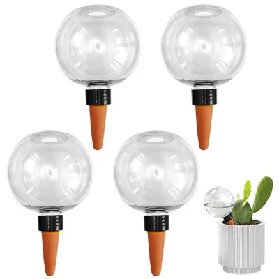 Bewässerungsbälle 4er-Set, 500 ml, automatische Pflanzenbewässerung
