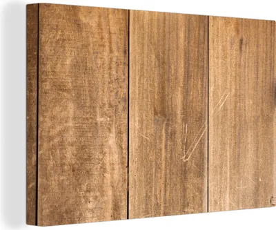 Produktbild von OneMillionCanvasses® - Leinwandbilder - 140x90 cm, Vertikale Bohlenstruktur, Wandbilder Kunstdruck Wanddekoration - Foto auf Leinwand - Gemälde auf Holzrahmen