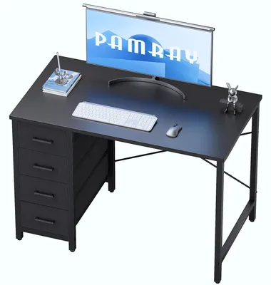 Immagine prodotto di Scrivania da computer da 80 cm con 4 cassetti, ideale per la casa e lo studio