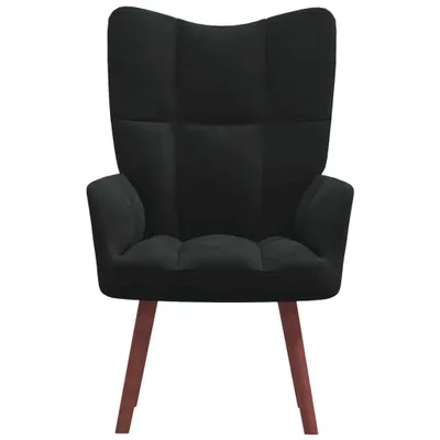 Image de vidaXL Fauteuil relax noir velours