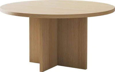 Produktbild von Selsey Ovo - Couchtisch rund 76x76 cm Holzoptik Eiche Lindberg