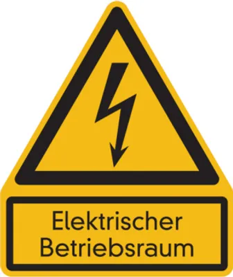Produktbild von Dreifke® Warnschild, Kombischild, Elektrischer Betriebsraum | PVC | 200x237 m...