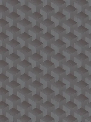 Produktbild von Grafik-Tapete mit 3D Muster matt – Dunkelgrau