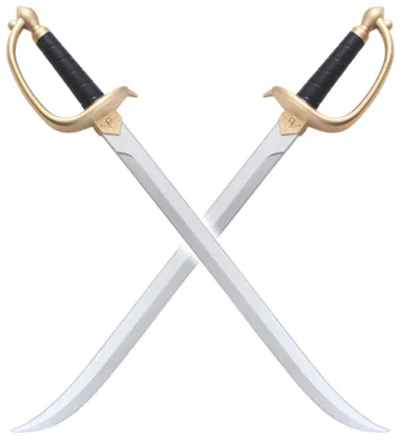 Produktbild von Pack 2 Piratensäbel aus Schaumstoff Cosplay