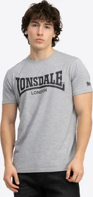 Produktbild von Herren T-Shirt normale Passform Doppelpack PIDDINGHOE Marl Grey/Black M Lonsdale