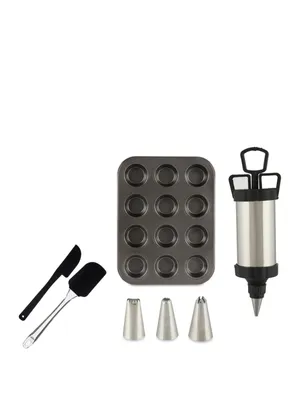 Image de Moule à muffins avec accessoires de décoration