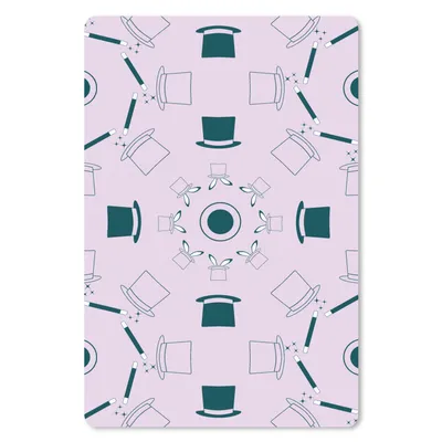 Produktbild von MuchoWow® Mauspad Mousepad Zauberer - Muster - Kaninchen 18x27 cm - Mousepads - Maus Mat - Pad - Mausunterlage