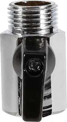 Image de Robinet à boisseau sphérique 1/2" filetage mâle x filetage femelle pour compresseur d'air