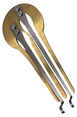 Zdjęcie produktu dla Jaw Harp – przenośny tradycyjny instrument ludowy; łatwy do opanowania; mosiężne stroiki; do ćwiczeń i występów z muzyką etniczną; kolor złoty