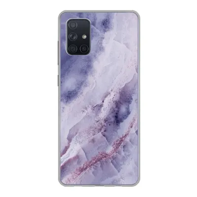 Produktbild von MuchoWow® Handyhülle Schutzhülle Hülle für Samsung Galaxy A51 5G Naturstein - Lila - Edelsteine und Mineralien Silikon Softcase Handy Hülle - Abbildung