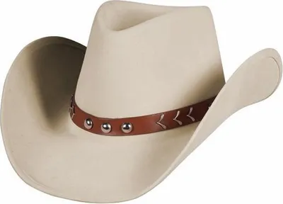 A cowboy hat on a white background.