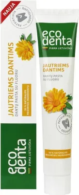 Immagine prodotto di Ecodenta | Dentifricio - Formula naturale - 75ml - Camomilla e Calendula - Protegge le gengive - Contiene fluoro