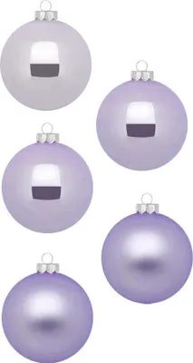 Produktbild von Weihnachtskugeln 20 Stk 6 cm Dreamy Lilac