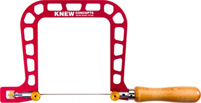 Produktbild von Knew Concepts Laubsägebogen mit Blattspannung, aus Aluminium, leicht und stabil, 125 mm