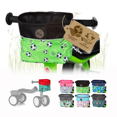 Produktbild von BAMBINIWELT Lenkerkorb für Kinder Lenkertasche kompatibel mit Pukylino Wutsch Fitsch Puky OFFEN für Dreirad Laufrad Rutschfahrzeuge (Modell 5)