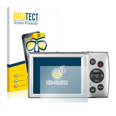 Produktbild von 2x Für Canon Digital Ixus 185 Schutzfolie BROTECT Displayschutz Display Schutz Folie Klar Transparent