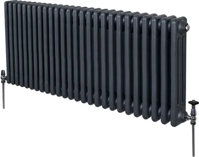 Zdjęcie produktu dla Tradycyjny grzejnik 3-kolumnowy - 600 x 1192 mm - szary antracyt