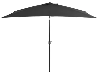 Zdjęcie produktu dla Parasol prostokątny, 300 x 200 cm, antracytowy, składany, z możliwością regulacji kąta nachylenia