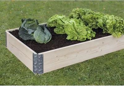 Obrázek produktu pro Vyvýšený záhon zástrčný 120 x 80 x 20 cm dřevěný