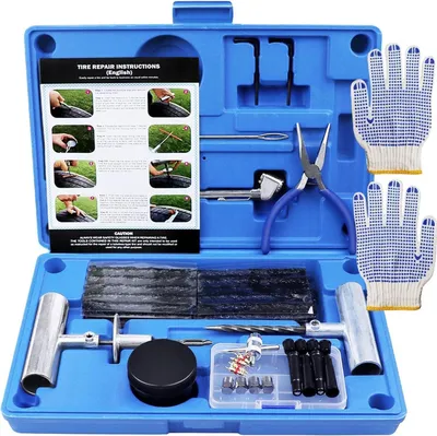 Produktbild von MAIKEHIGH Reifen Reparaturset Auto 70 Stück Heavy Duty für Motorrad ATV Jeep LKW Traktor
