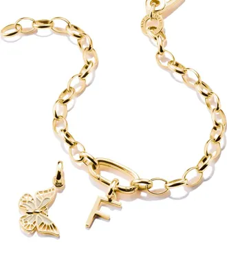 Obrázek produktu pro Thomas Sabo Charm-Anhänger, Buchstabe "F", aus Silber, vergoldet