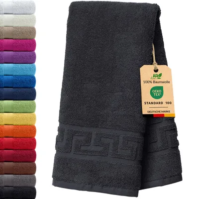 Produktbild von AR Line ARIZONA Handtuch-Serie – 700 g/m² Frottier in 9 Größen verfügbar, Größe: Duschvorleger 50x70 cm, Farbe: Schwarz