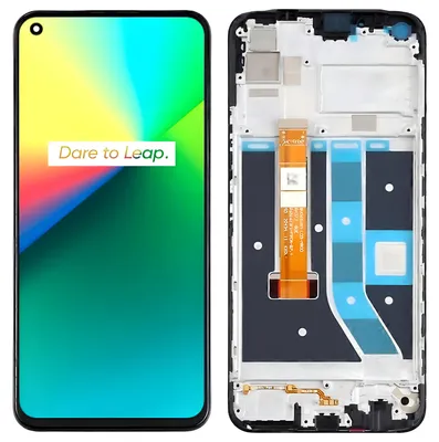 Produktbild von LCD-Touchscreen Realme 7i Realme C17 (RMX2103) Rahmen schwarz